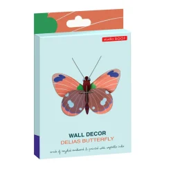 Décoration murale Papillon Delias en carton recyclé