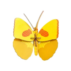 Décoration murale Papillon Jaune en carton recyclé