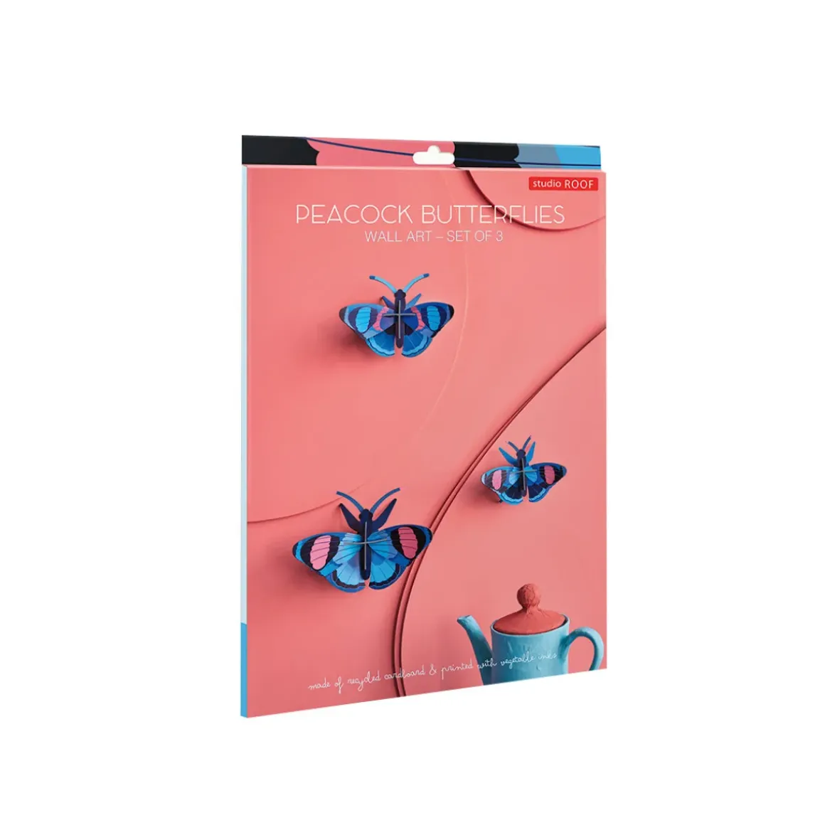 Décoration murale Peacock Butterflies - Lot de 3