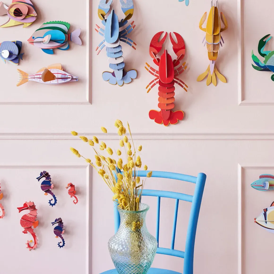 Décoration murale Sea Horses - Lot de 3