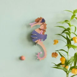 Décoration Murale Small Sea Creatures Seahorse - Rose
