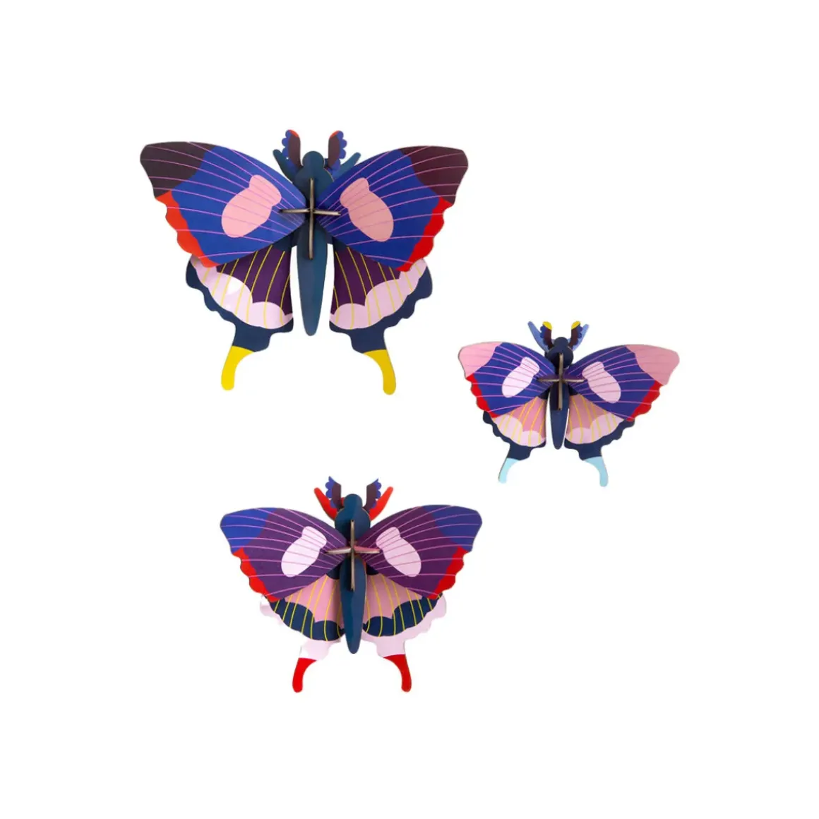 Décoration murale Swallowtail Butterflies - Lot de 3