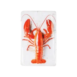 Décoration murale Twin Homard rouge #1 sur fond blanc - 20 cm x 29 cm