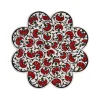 Dessous de Plat En Forme De Fleur - Rouge