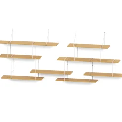 Etagères Link Système Duo Chêne / Blanc