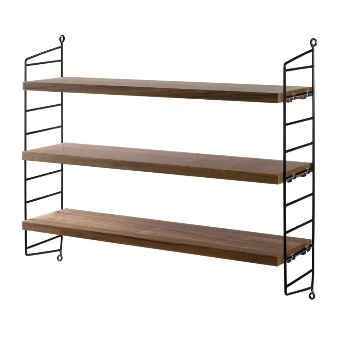 Etagère String Pocket - Noyer u0026 Noir
