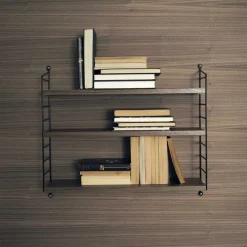 Etagère String Pocket - Noyer u0026 Noir