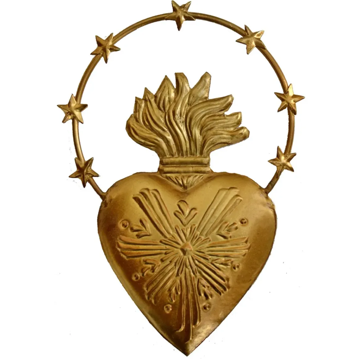 Exvoto Coeur Auréole Or