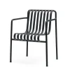 Fauteuil Dining Palissade en acier poudré - Anthracite
