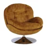 Fauteuil Memento en velours - 81 x 86 x 83 cm - Gold