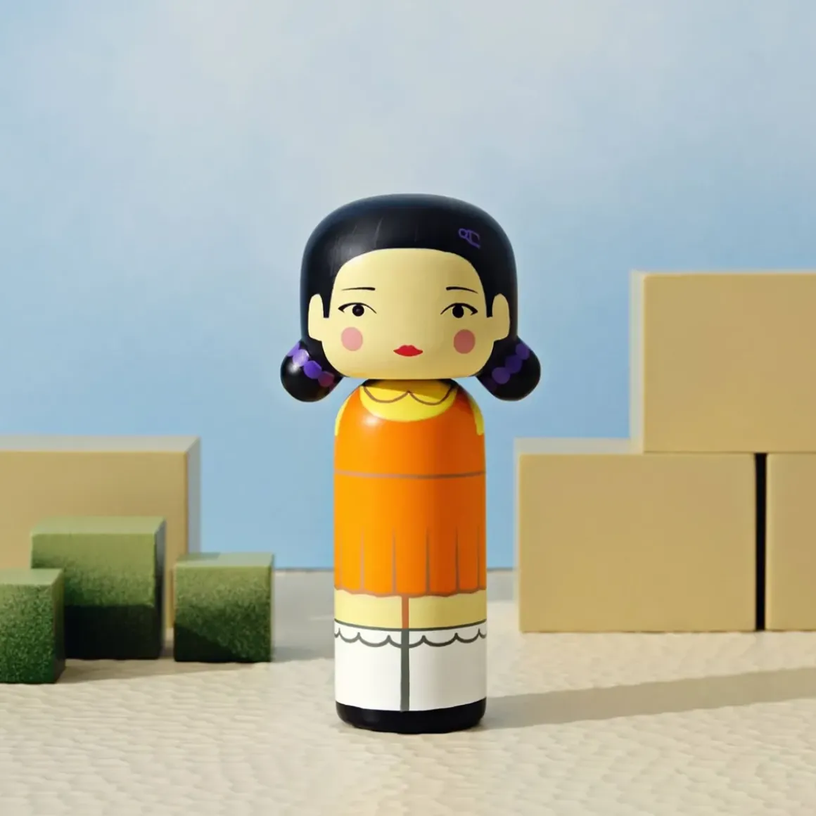 Figurine en bois Kokeshi - Young-Hee - Squid Game