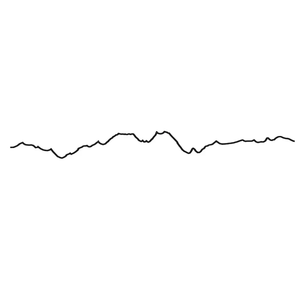 Frise décorative Courchevel - Noir - 50 cm