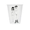 Gobelet couple nu de face en porcelaine