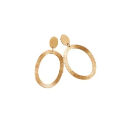 Grandes boucles d'oreilles ovales