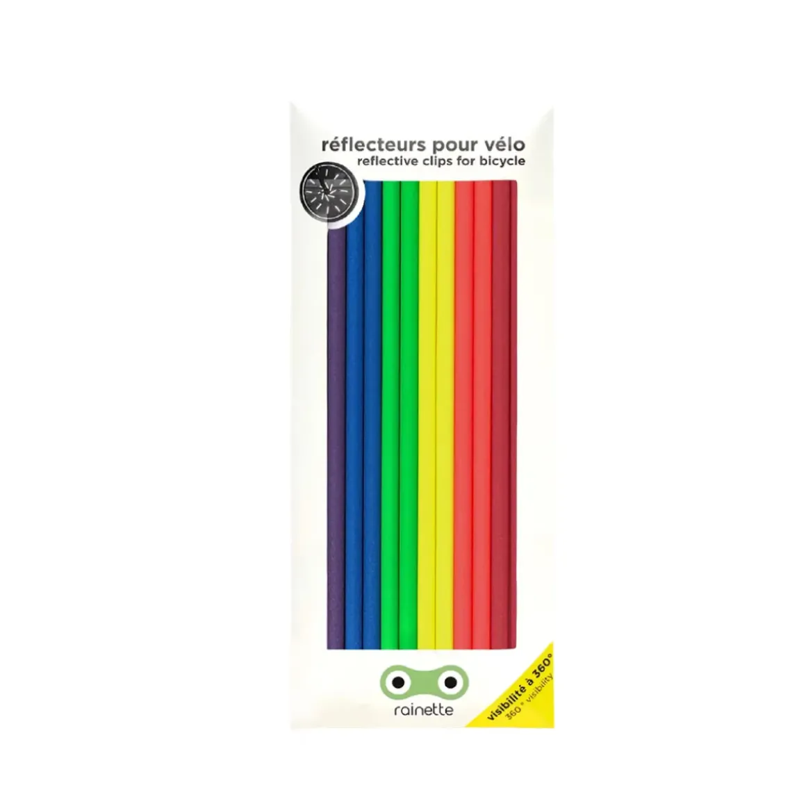 Grands Réflecteurs pour vélo - Fluo Multicolore