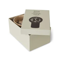 Horloge Rétro en céramique - h 23,5 cm - Crème