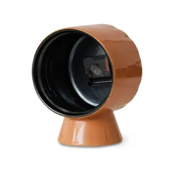 Horloge Rétro en céramique - h 20,8 cm - Pêche