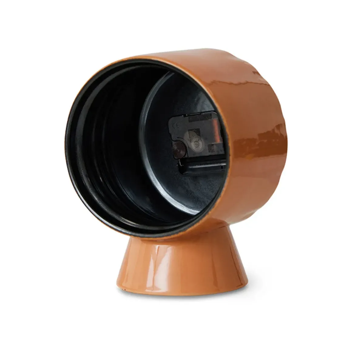 Horloge Rétro en céramique - h 20,8 cm - Pêche