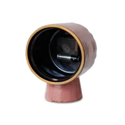 Horloge Rétro en céramique - h 16,2 cm - Rose