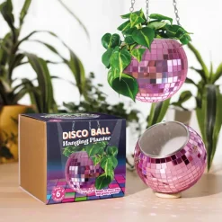 Jardinière suspendue Disco Ball - Rose