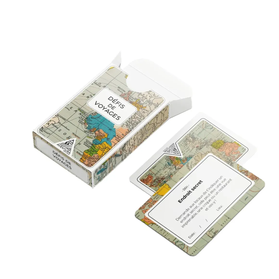 Jeu de cartes Défis de Voyage