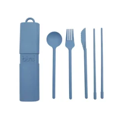 Kit de couverts réutilisables et nomades en matière biosourcée