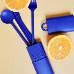 Kit de couverts réutilisables et nomades en matière biosourcée