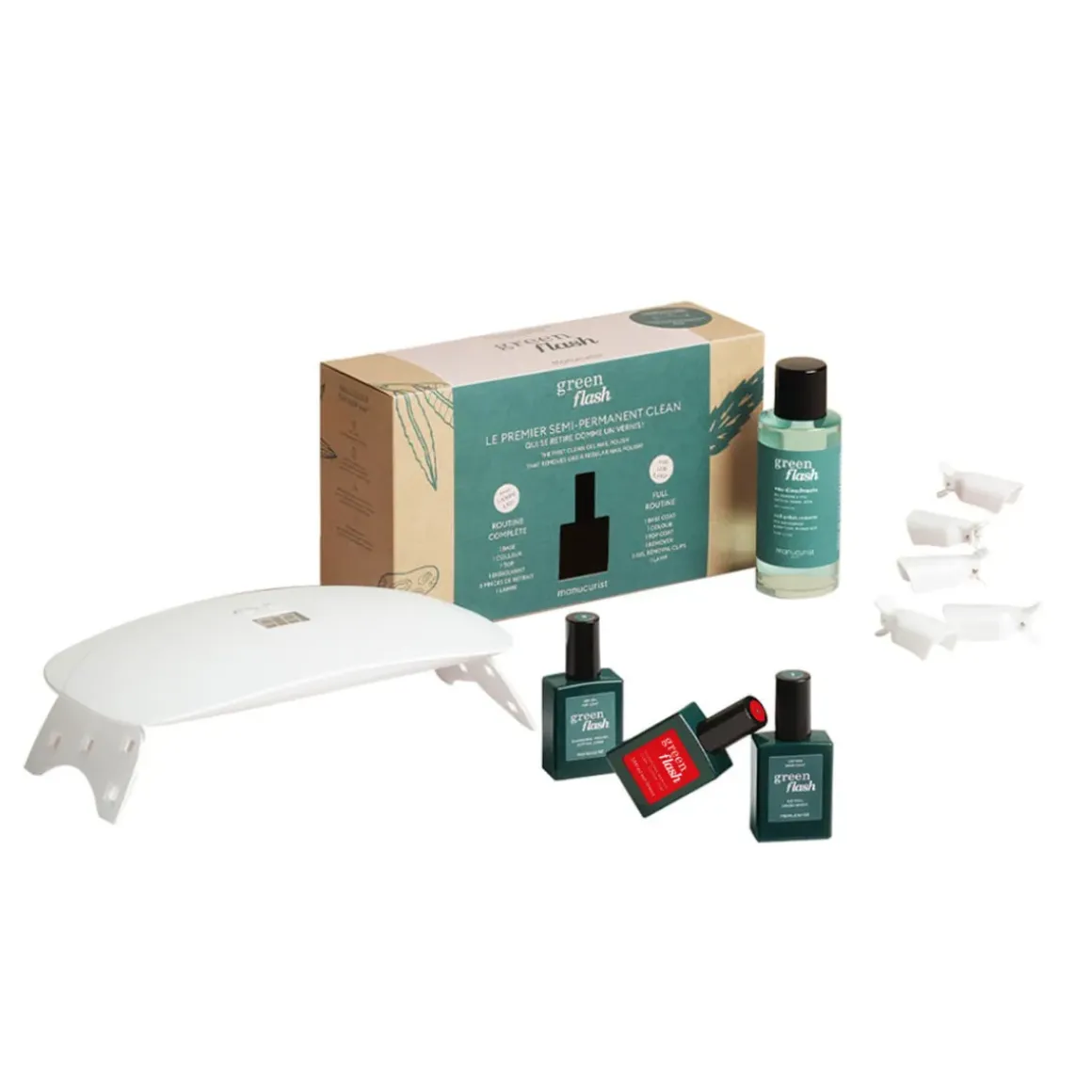 Kit Green Flash - Vernis semi permanent - Poppy Red