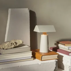 Lampe de table Caret MF1 H 22cm - Gris soie