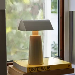 Lampe de table Caret MF1 H 22cm - Gris soie