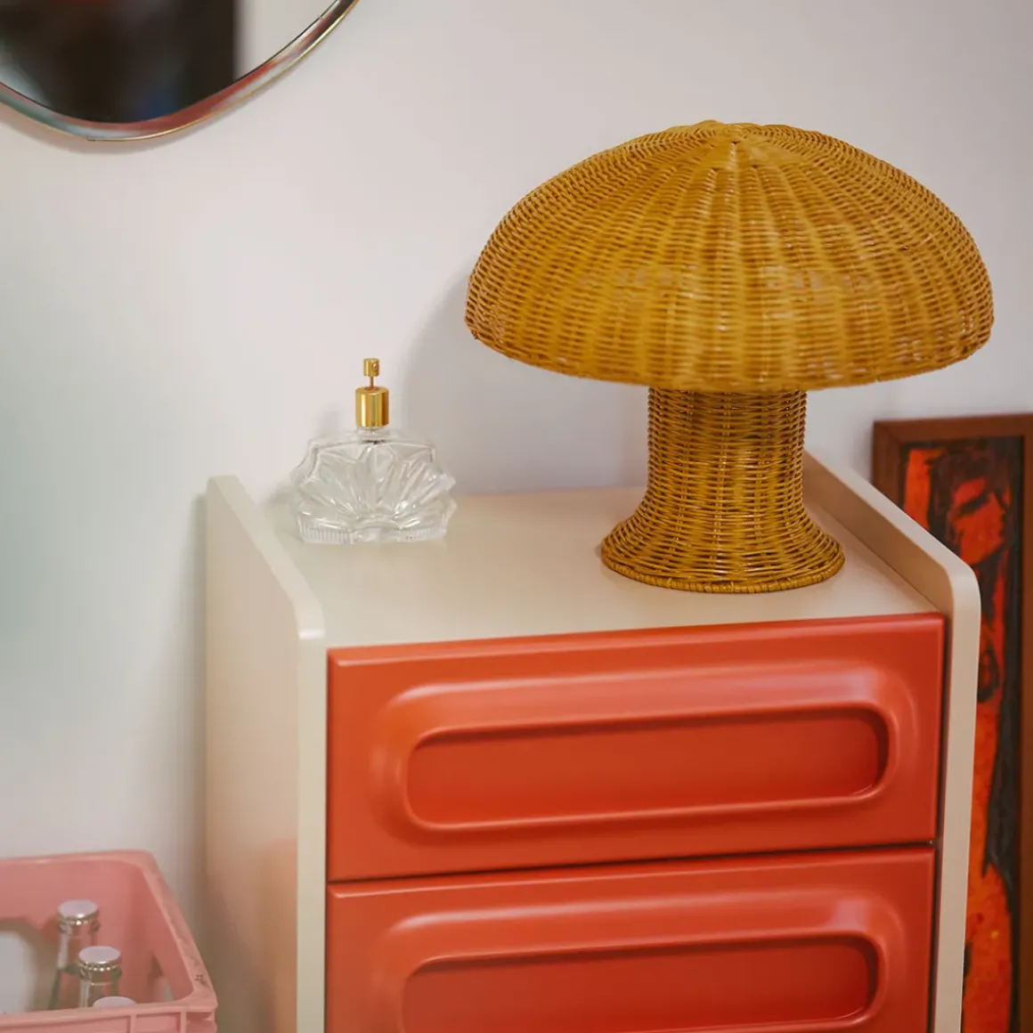 Lampe De Table Rotin - ? 34 cm x 30 cm