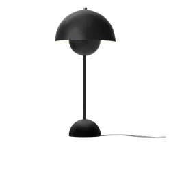Lampe Flowerpot Noir mat VP3 by Verner Panton