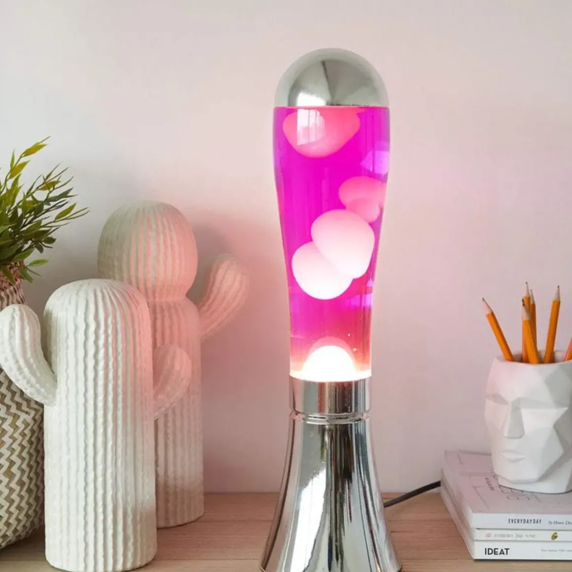 Lampe Lava Magma Argenté