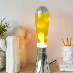 Lampe Lava Magma Argenté