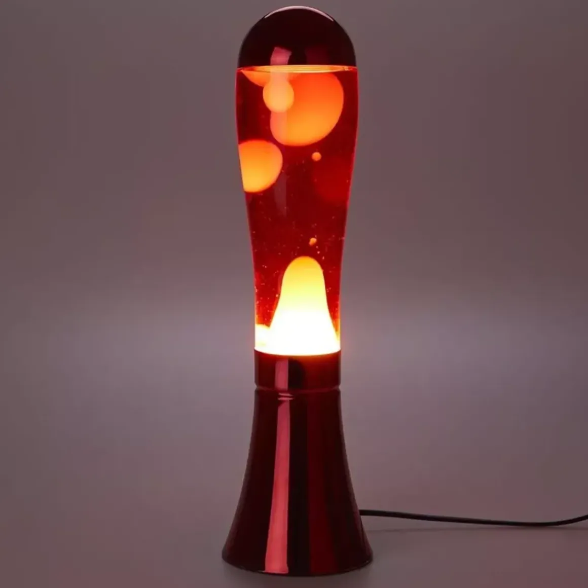 Lampe Lava Magma Rouge u0026 Aluminium