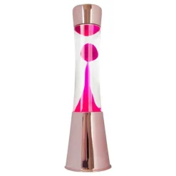 Lampe à lave - Or / Rose