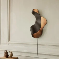 Lampe murale Oyster - 33,6 x h 60 cm - Noir