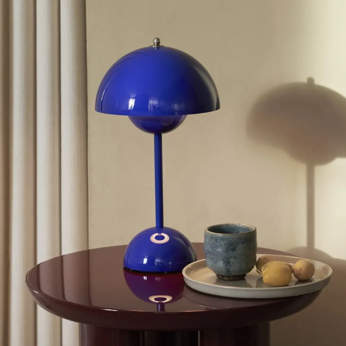 Lampe à poser Flowerpot VP9 Sans fil - Bleu cobalt