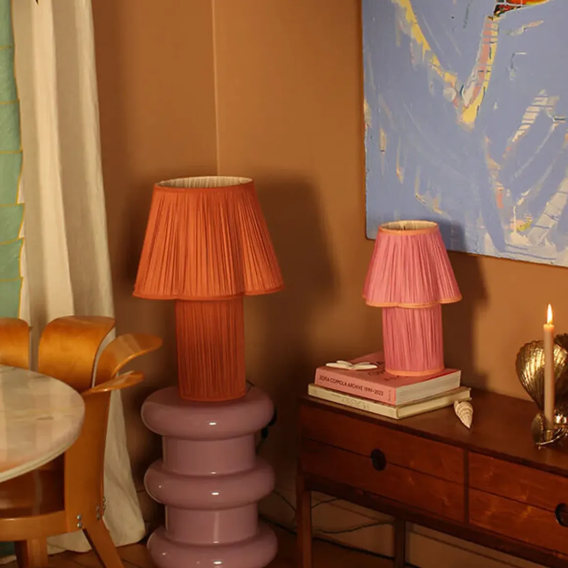 Lampe à poser Myra Silk Fuchsia