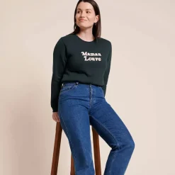 Le Sweat Maman Louve - Charbon