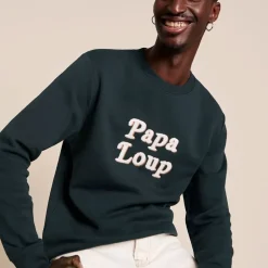 Le Sweat Papa Loup - Charbon