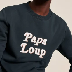 Le Sweat Papa Loup - Charbon