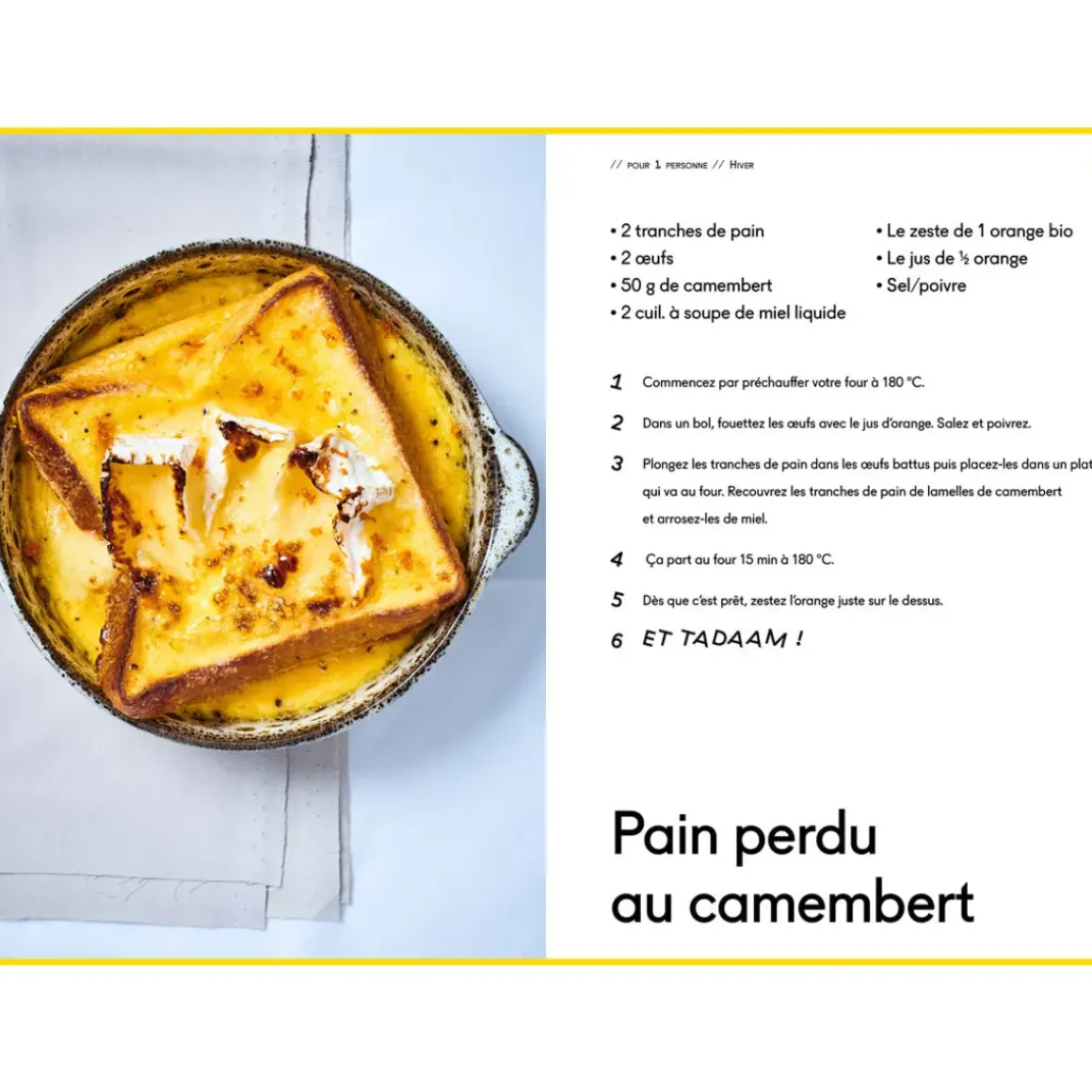 Livre de cuisine Tadaam