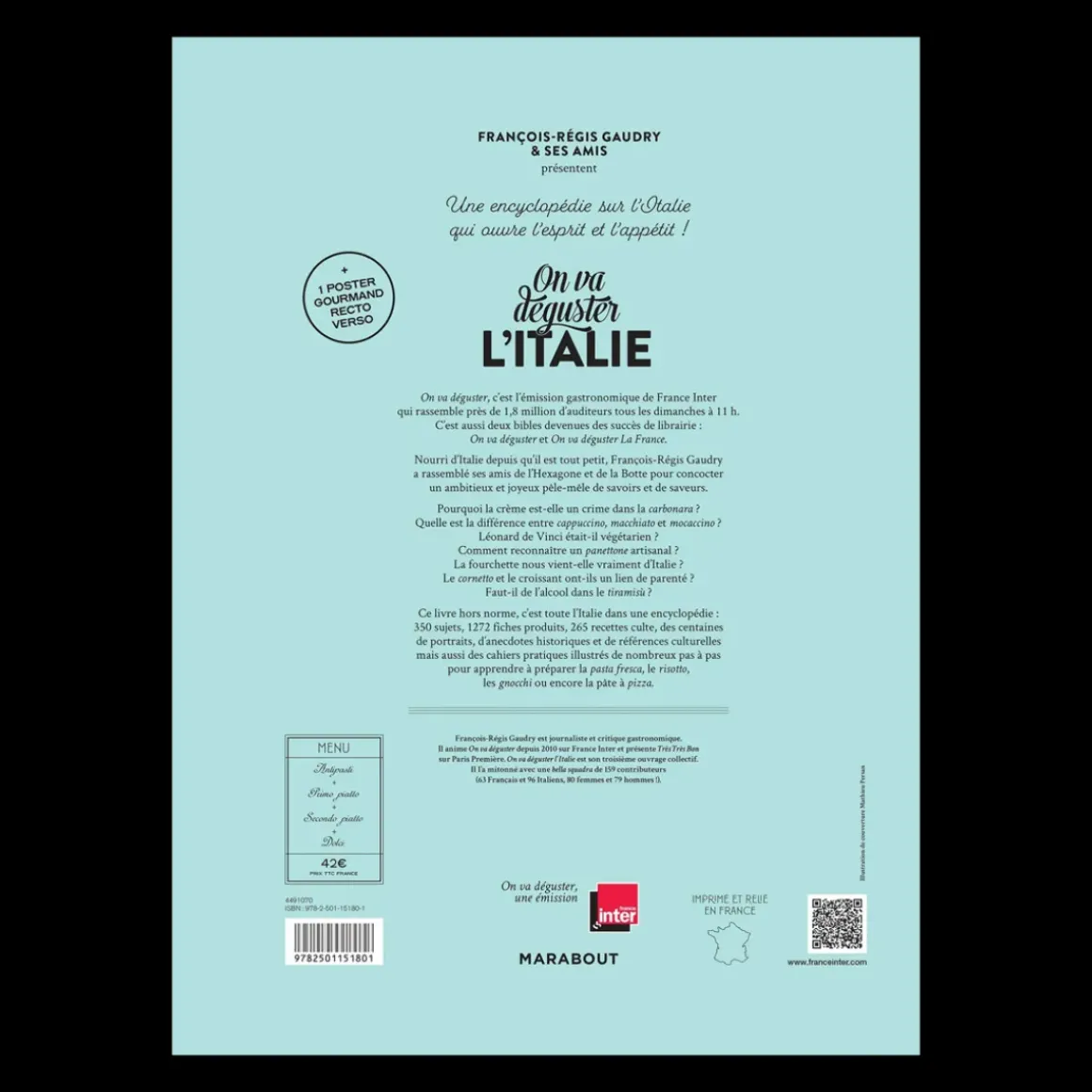 Livre On va déguster l'Italie - Marabout