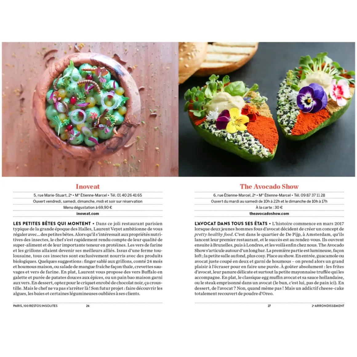 Livre Paris 100 Restos Insolites