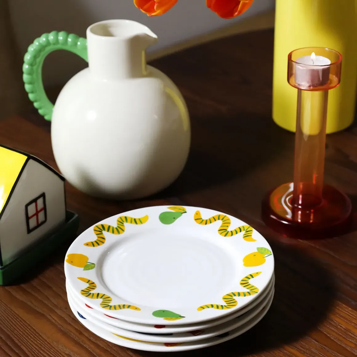 Lot de 4 assiettes Haines - L