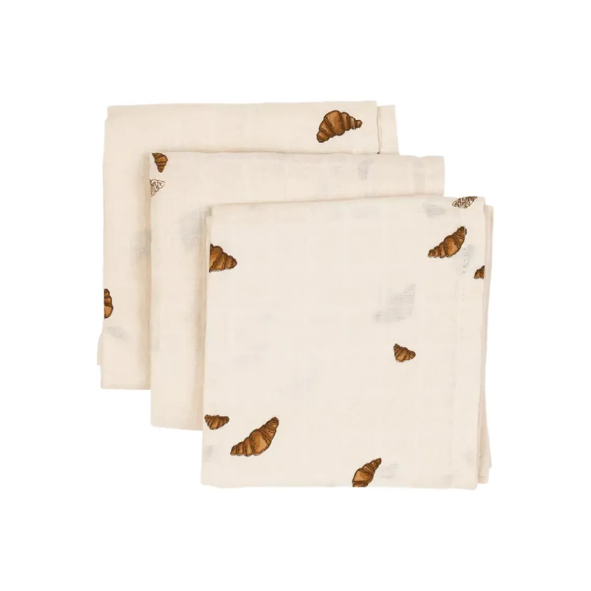 Lot de 3 Langes Croissants