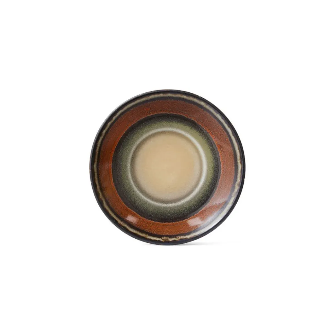 Lot de 4 Soucoupes Roasts en Céramique 70'S - 11.5 x 1.8 cm