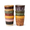 Lot de 6 Tasses à Café Valley 70's - Ø 7,5 cm