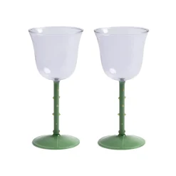 Lot de 2 verres à vin - Dot